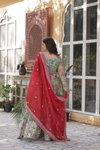 KA 1159 Russian Silk With Foil Embroidery Work Gown Wholesale Market In Surat